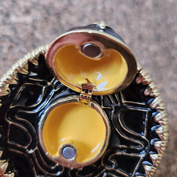 Artform Objet d'Art Enameled Jalisco Mariachi Sombrero Ensemble Trinket/Pill Box - Picture 15 of 16